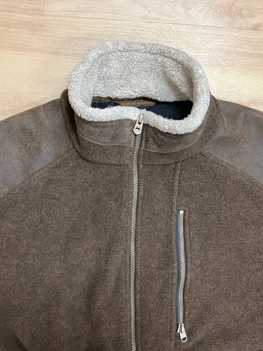 Kuhl Kühl Alpenwurx Brown Alfpaca Sherpa Collar Warm Full Zip Jacket medium
